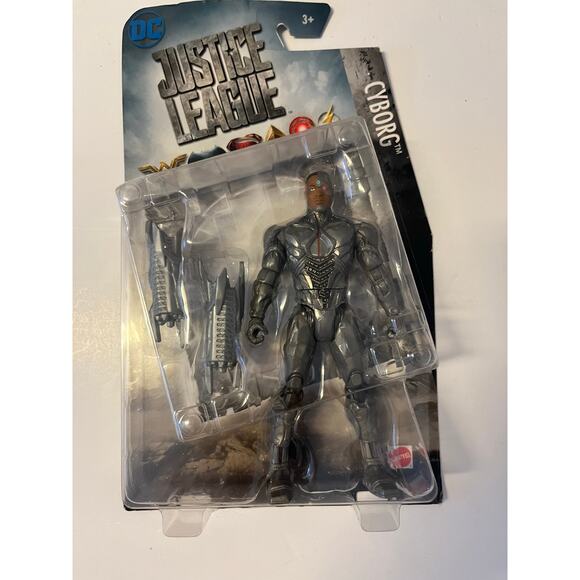 New DC Justice League Cyborg w/Cybernetic Gauntlets Posable 6" Action Figure - Picture 1 of 2